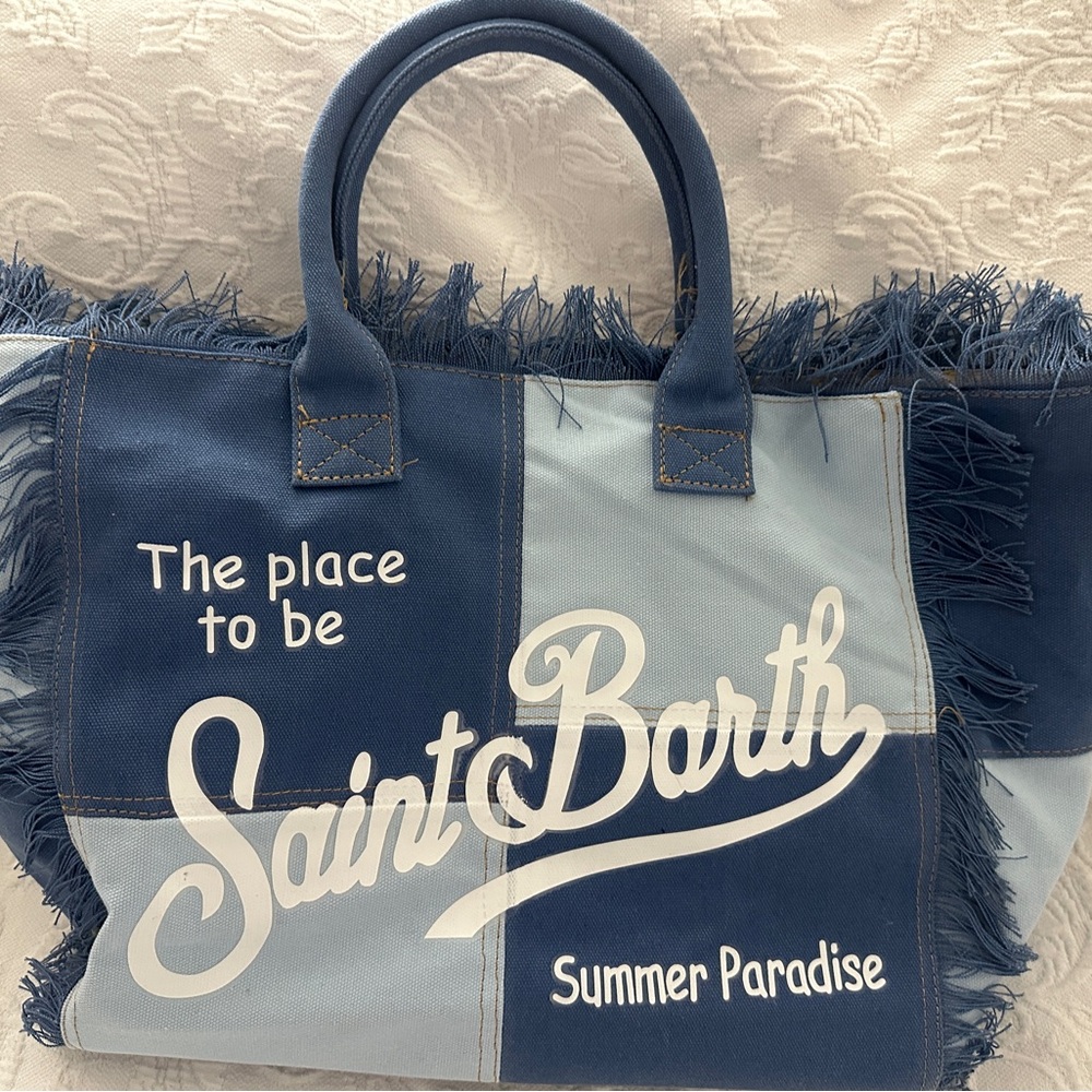 Blue Patchwork Tote - image 4